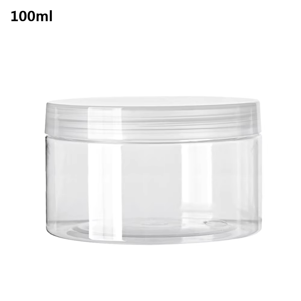 5 uds 30/50/60/80/100/120/150ml frascos de plástico vacíos PET transparentes para cosméticos maquillaje frascos de almacenamiento transparentes contenedores de bote de muestra de crema facial