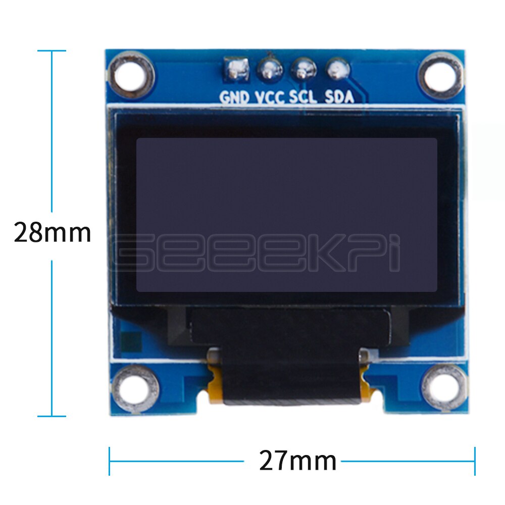 GeeekPi, Módulo De Pantalla OLED De 0,96 Pulgadas, 128x64 IIC SSD1306 ...