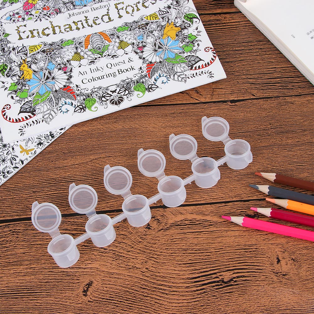 10Pcs/ Set Empty Paint Palette Paint Box Art Tools Article Pigment Art School Supplies Drawing Toys Kindergarten Crafts