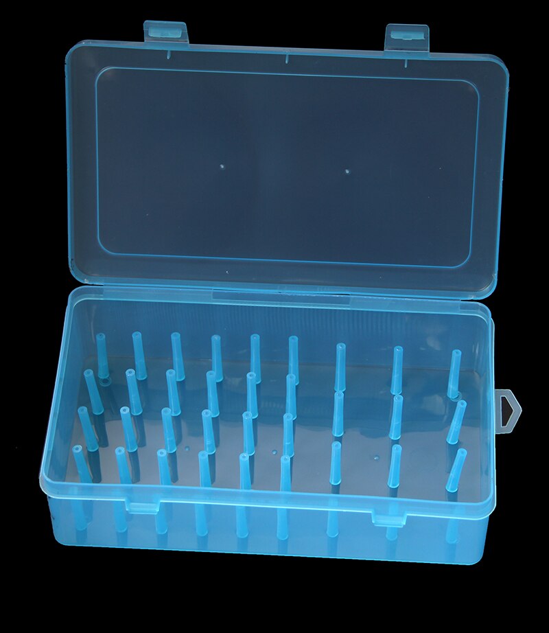 42 Axis Sewing Threads Box Thread Bobbins Empty Sewing Reel Box Sewing Box Transparent Needle Wire Storage Organizer Containers: Deep Blue / 1 box