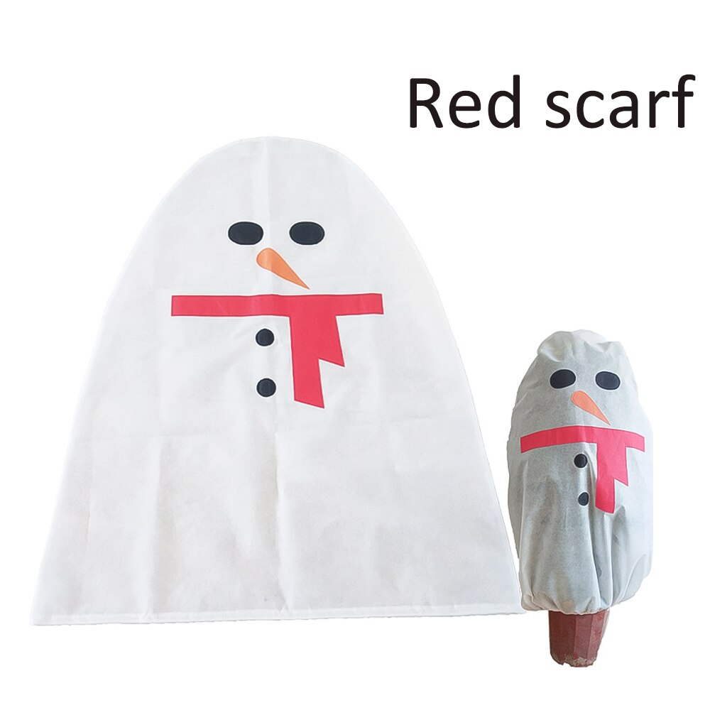 Noël hiver arbre couverture couverture plante couvre dessin animé noël gel Protection plante serre couverture jardin extérieur: Red Scarf