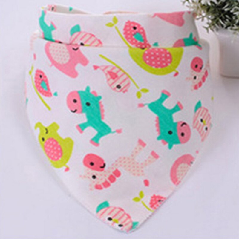 1Pcs Double Layers Cotton Baby bibs feeding bandana bibs burp cloth babet bandana bebe bib baby bibs waterproof skip zoo