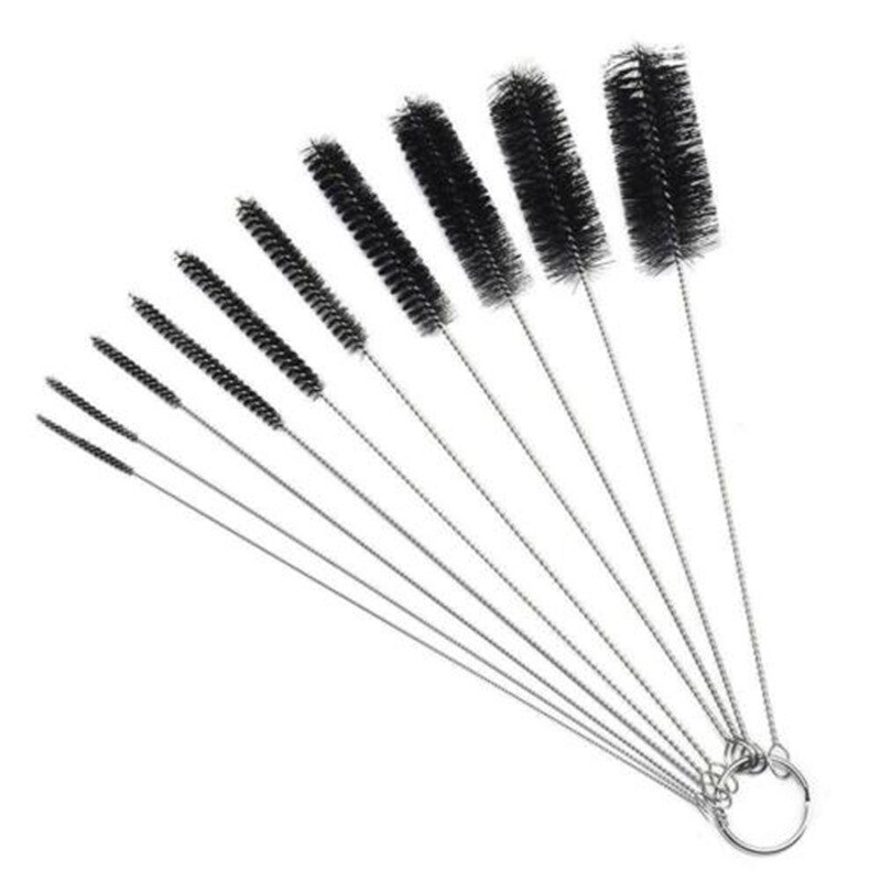 10 Stks/set Nylon Praktische Cleaning Brush Set Varkenshaar Kit Cleaning Borstels Huishoudelijke Schoonmaken Fles Borstel Set