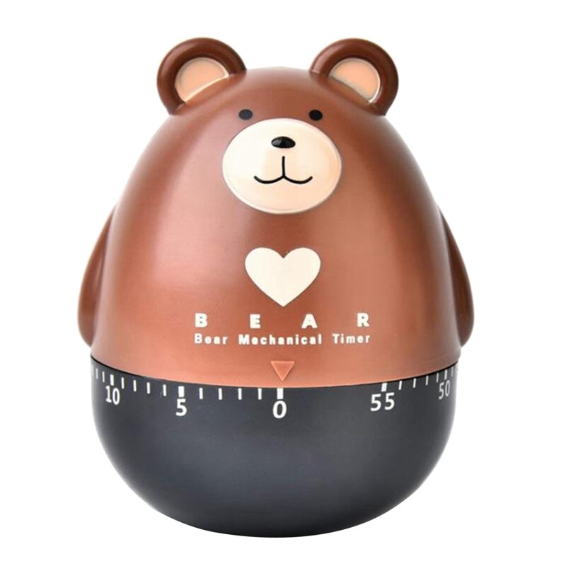 Kitchen Timer Egg Timer Countdown Timer Mechanical Animal Family Timer 55 Minutes,for Cooking,Sports,Learning,Etc: Auburn
