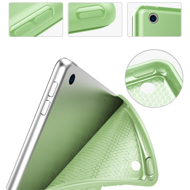 Case for iPad Air 3 10.5 Funda Slim Folding Stand Magnetic Auto Wake Sleep Silicone TPU Soft Smart Cover for iPad Air Case