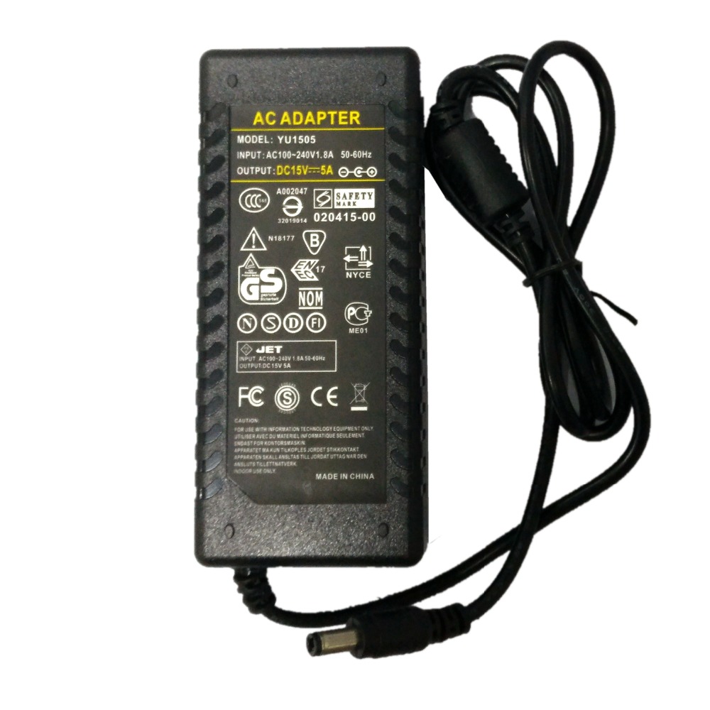 15V Switching Power Supply AC DC Adapter 15V 3A 4A 5A 6A 8A 45W 60W 75W 90W 120W LED Speaker Sound Audio Power Charger
