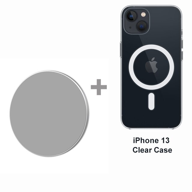 Magnetische Zuig Wall Mount Voor Iphone 13 / 12 Mini Pro Max Dunne Aluminiumlegering Muur Holder Mobiel Stand W/ Strip Lijmen: iP13 Case
