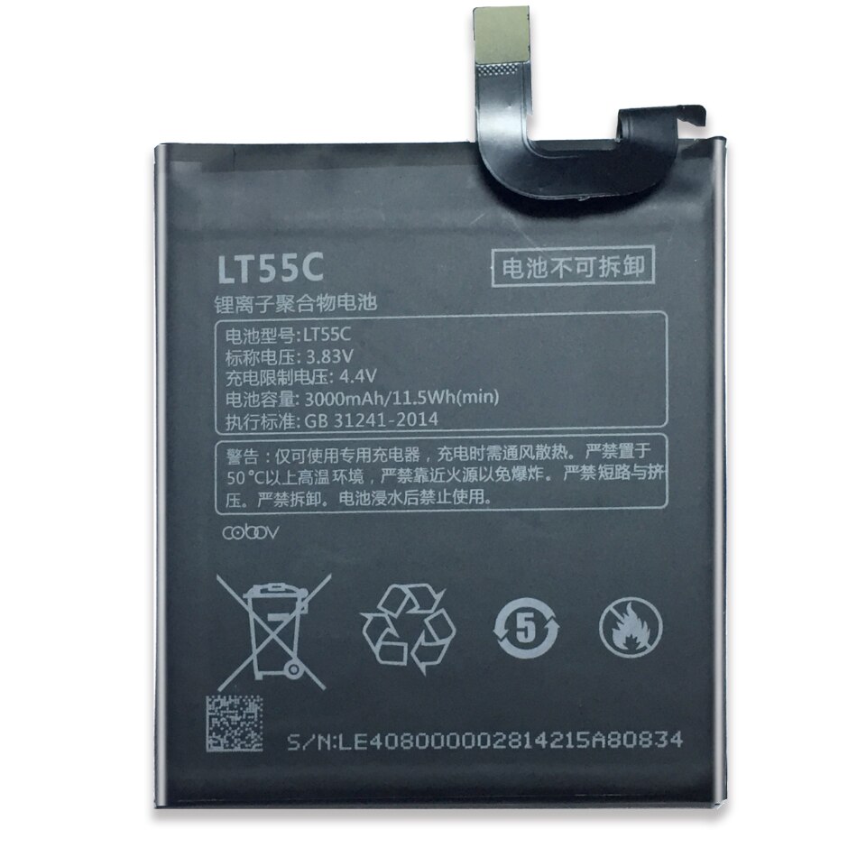 LT55C Für LeEco Letv Le Telefon 1S X500 eins S MT6795 5.5 "X500 X507 X509 X501 X502 Handy, Mobiltelefon telefon Ersatz Batterie LT55C 3000mAh