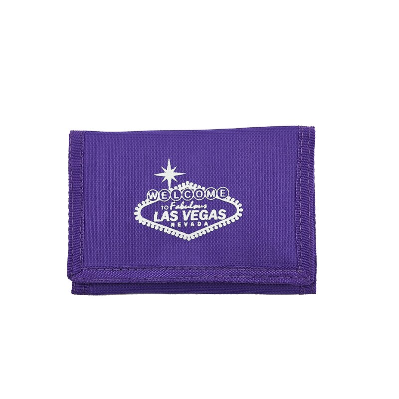 Bello Tutti Canvas Mens Portefeuilles Hasp Portemonnee Mannelijke Trifold Korte Portemonnee Id Kaarten Houder Geldzakken Clutch Portemonnee pocket: purple