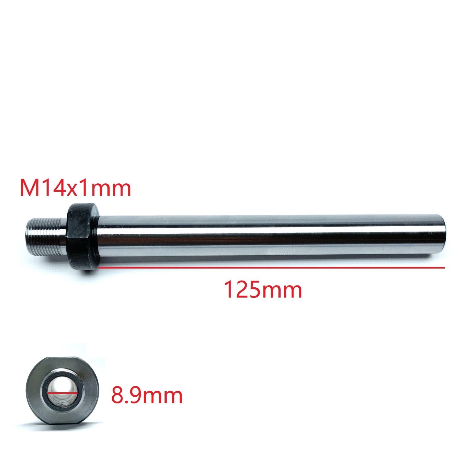 M14x1mm M14 Gewinde Hohl Spindel Welle 2 Lagerbier DIY Holz Drehmaschine Cutter Kopfplatte passen Futter K01-50 K02-50 K01-65 K02-65
