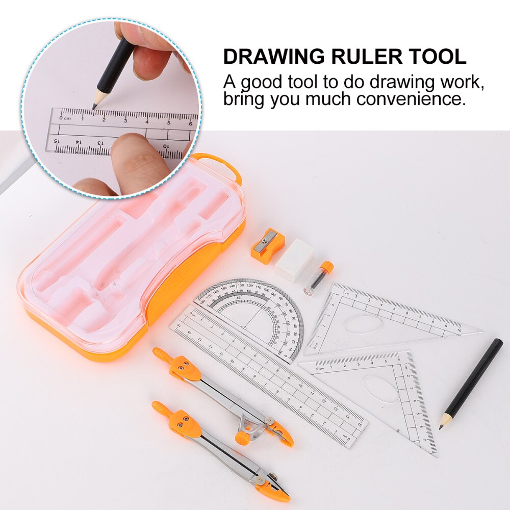 1 Sets Compasses Set Geometry Drawing Tool Kit Drawing Stationery for Students
