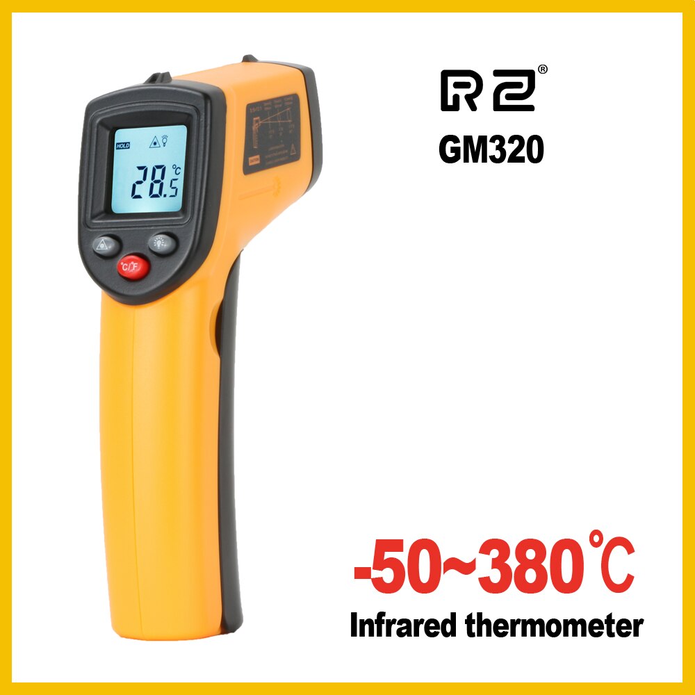 RZ Infrared thermometer thermal handheld digital electronic car temperature non-contact hygrometer Infrared thermometer: GM320