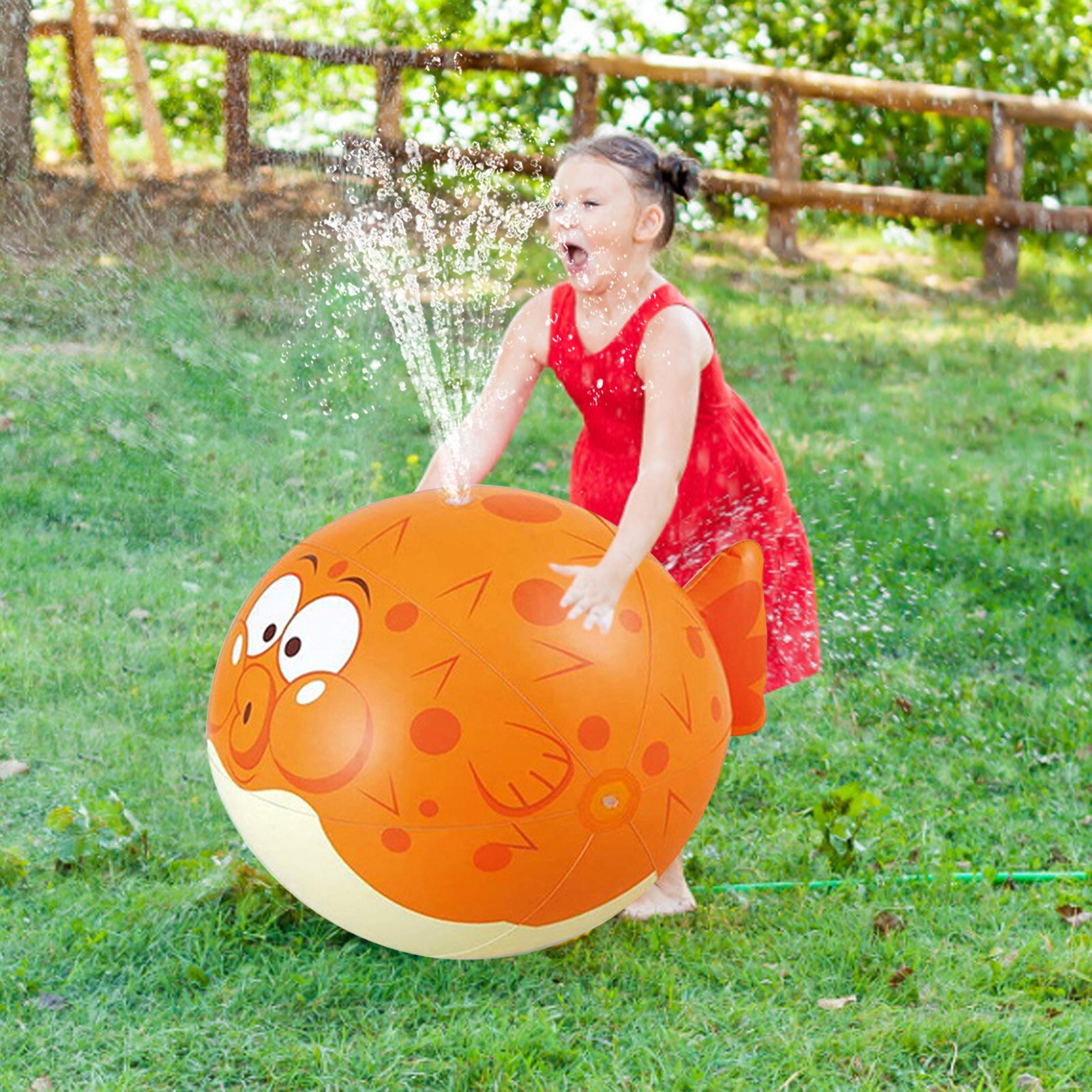 Kids Opblaasbare Sprinkler Vis Waternevel Bal Sprinkler Splash Kids Strand Zomer Achtertuin Speelgoed Baby Water Ballonnen