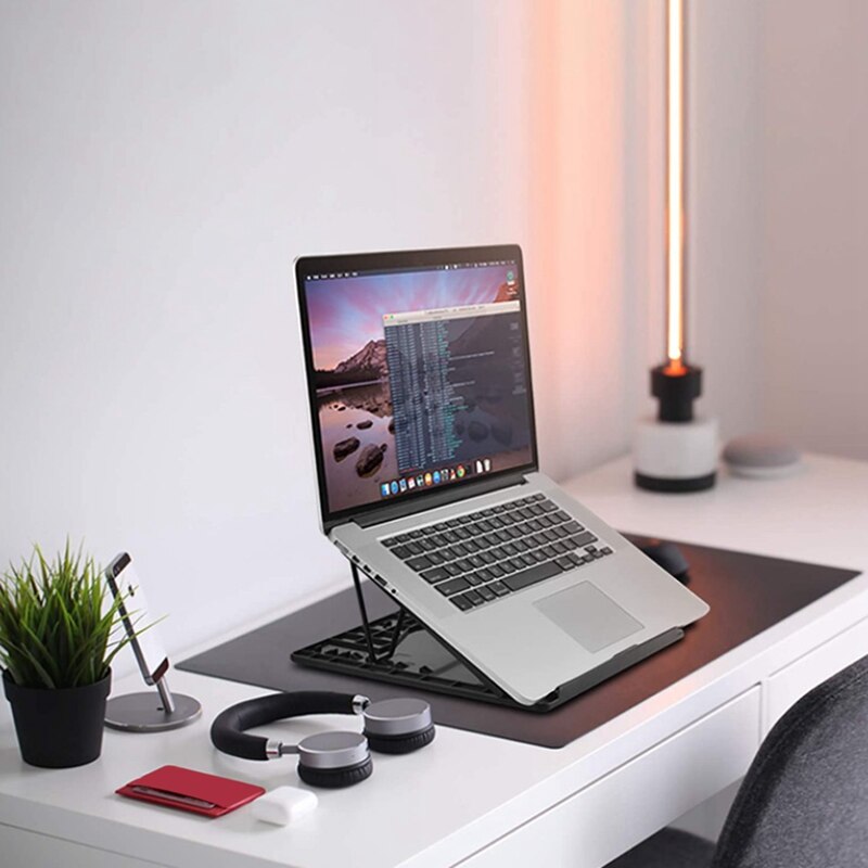 360 degree Rotatable Laptop Stand, Height-Adjustable Stand, Ventilated Portable Laptop