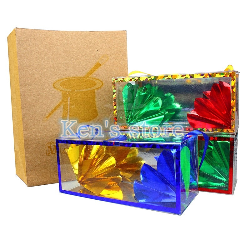 Large Size Super Delux Paper Bag Appearing Flower From Empty Box Stage Magic Tricks Dream Bag Large Illusion Magic Kid