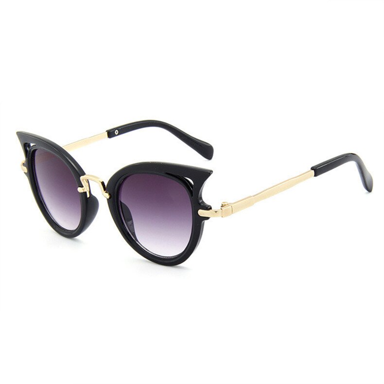 XojoX Cute Kids Sunglasses Boys Girls Cat Eye Sun Glasses Baby Outdoor Safety Goggles Children Eyeglasses UV400: Black