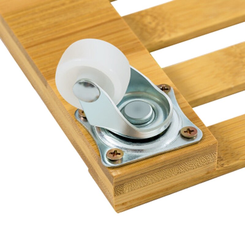 3Pcs Base Roller Mobile Pallet with Wheel Pallet Rack Holder Non-Wood Mobile Pallet