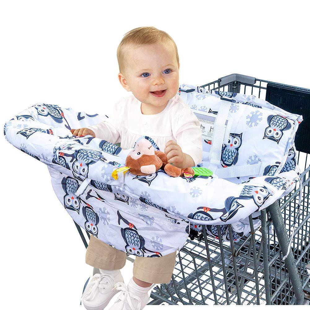 Baby indkøbskurv dække folde vogn sæde pude høj stol pad til børn og småbørn