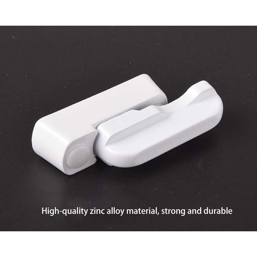 1Pcs Raam Deurslot T Vorm Sloten Plastic Staal Wit Windows Deuren Hasp Security Kind Protector Voor Huis hardware
