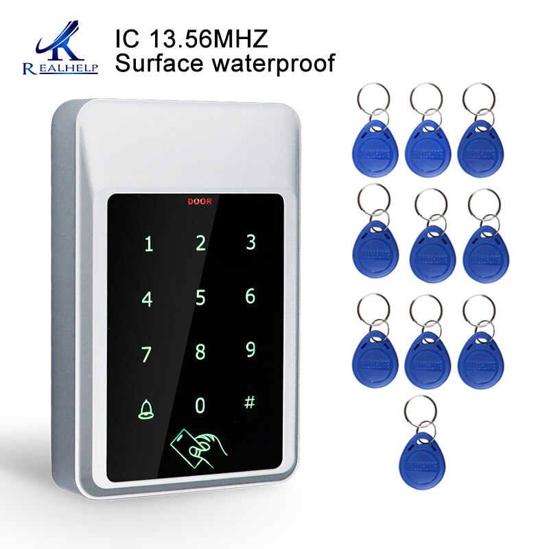 IP68 Waterproof Access Control Systems Card Office Security 125KHZ Reader Outdoor Metal Proximity Access Door System 4000 Users: Type 4