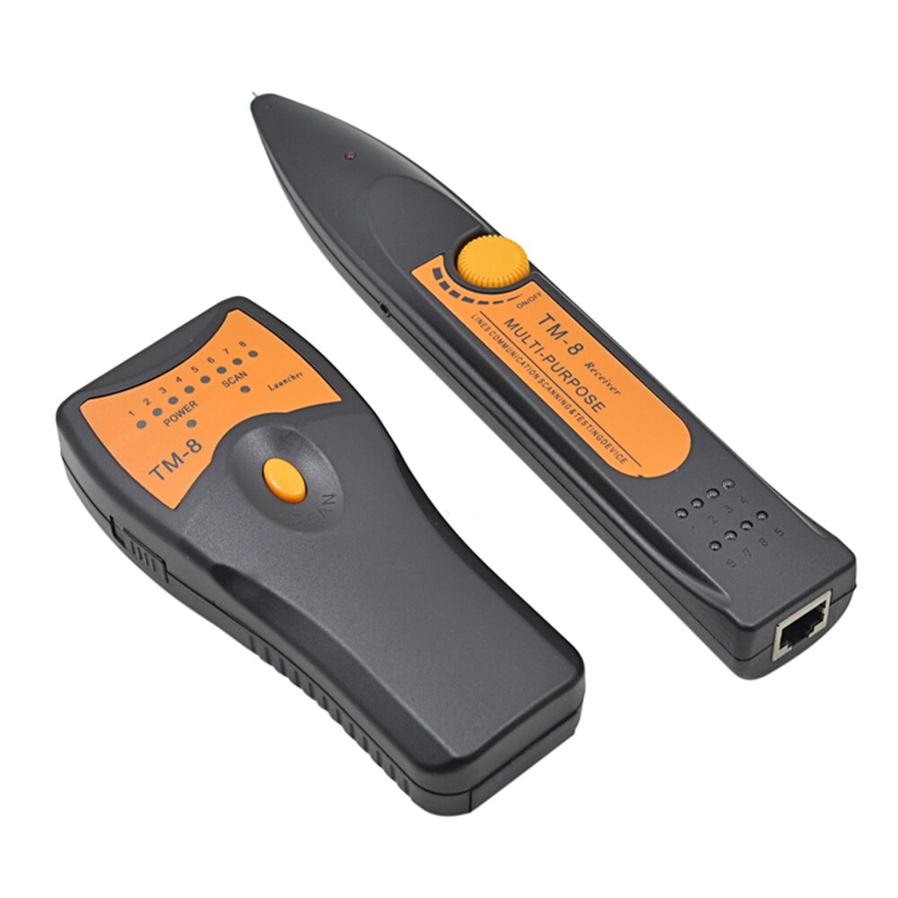MJTEK Multifunctional TM-8 LAN Network Cable Tester Cat5 Cat6 RJ45 UTP STP Crimping Tool Telephone Wire Tracer Diognose Tone