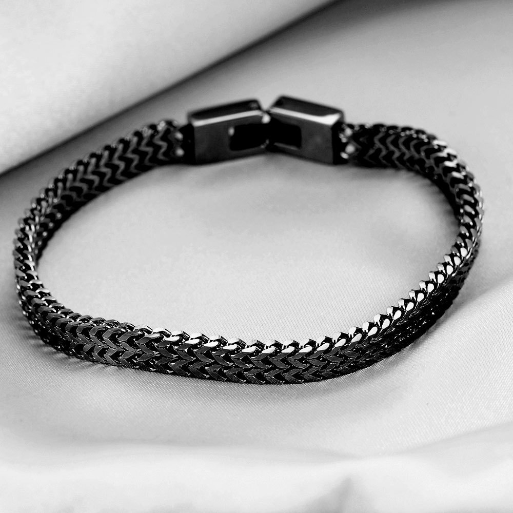 Mode Mannelijke Hip Hop Raphap Roestvrij Stalen Kiel Snake Chain Armband Voor Mannen Persoonlijkheid Titanium Stalen Armband Hommen Sieraden