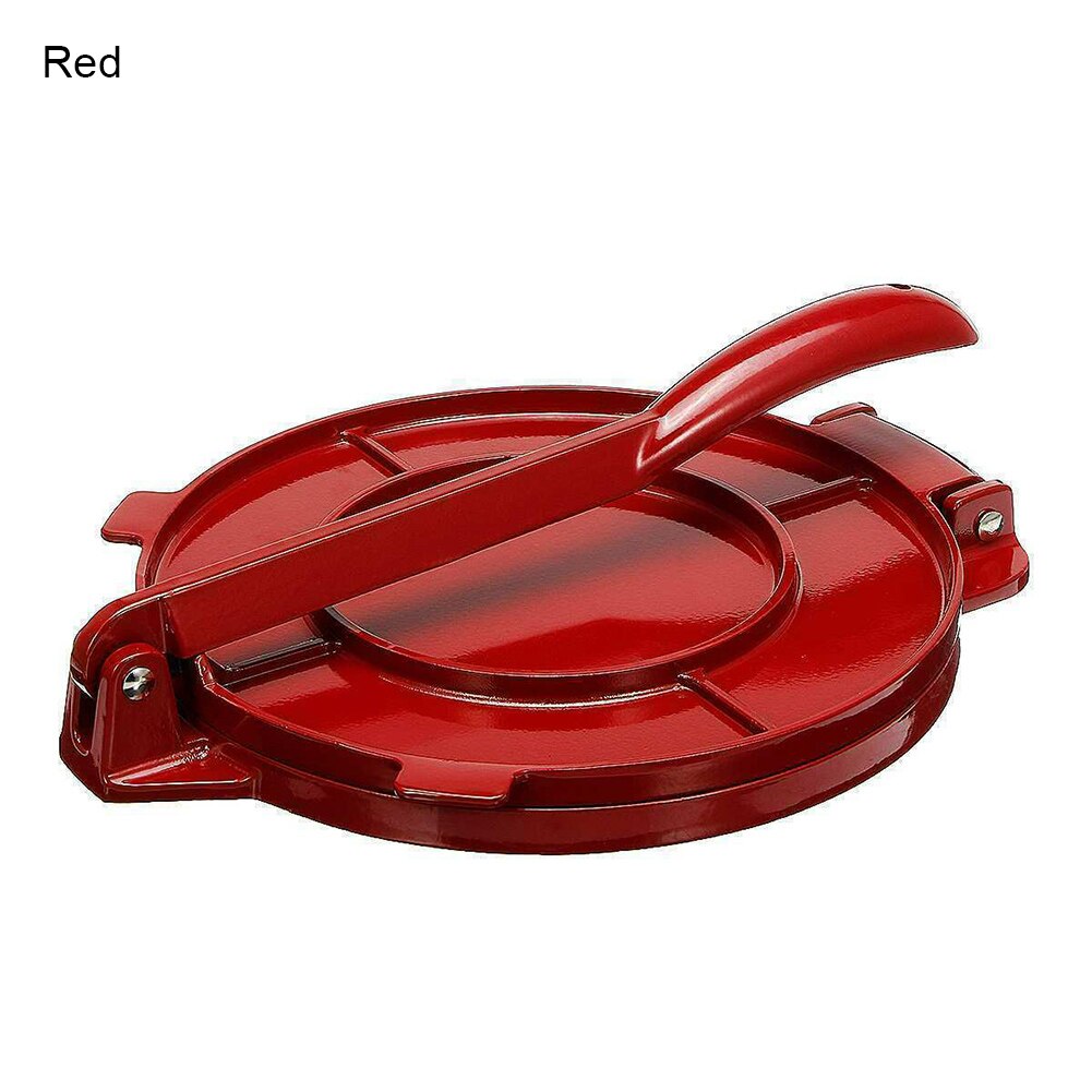 8 Inch Gegoten Aluminium Tortilla Pers Tortilladora Meel Tortilla Persmachine Keuken Tool Wxv: Rood