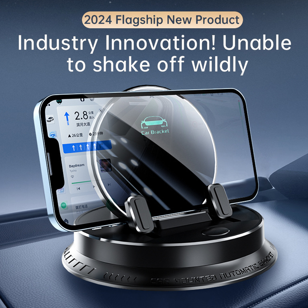 Armaturenbrett-Autotelefonhalterung 360° ° Drehung praktisch Unterstützung Wiege Ständer Auto Automobil Halterung für iPhone Android Mini Pad
