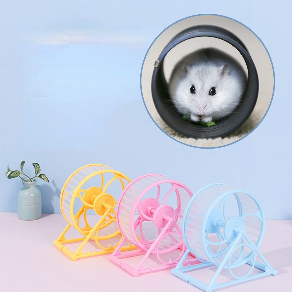 Roue de Jogging pour Hamster, jouet de Sport épais avec support, petits animaux rotatifs, exercices en cage à la maison