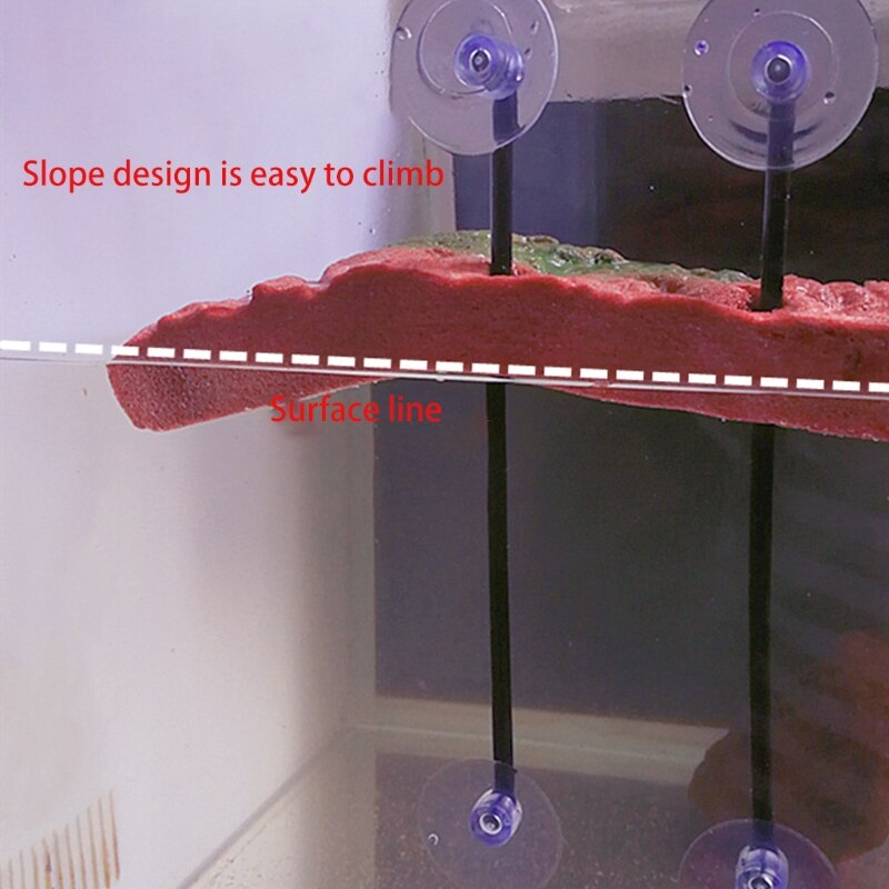 Turtle Platform Floating Turtle Pier Rectangular Triangle Terrapin Dock PU Foam Aquarium Float Decoration Bask Terrace