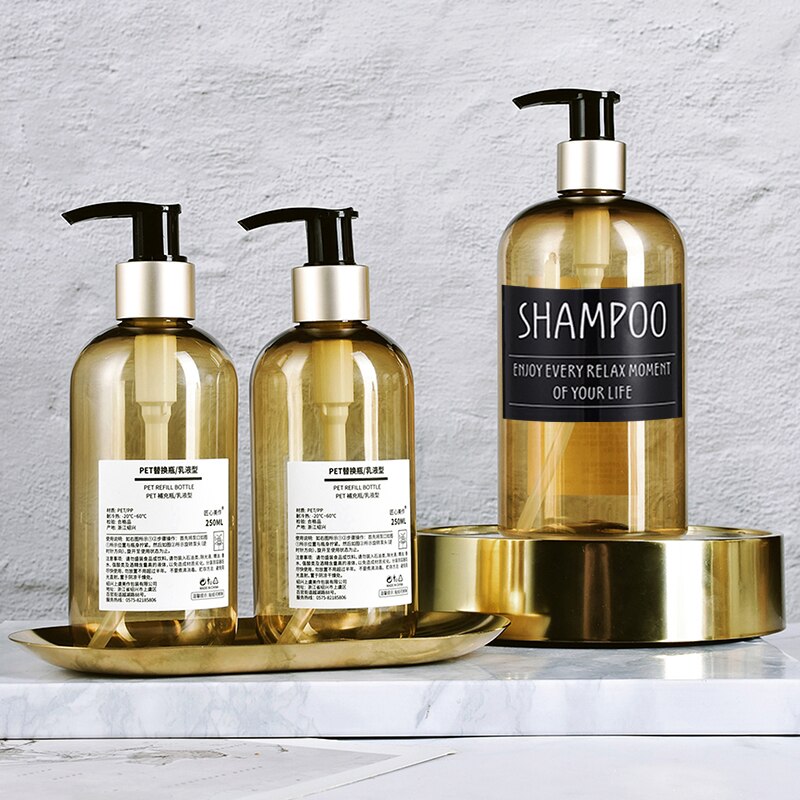 Tvålflaskor för husdjur med klistermärken etiketter badrumsschampo handdesinfektionsflaska kosmetika body wash lotion utomhusreseverktyg