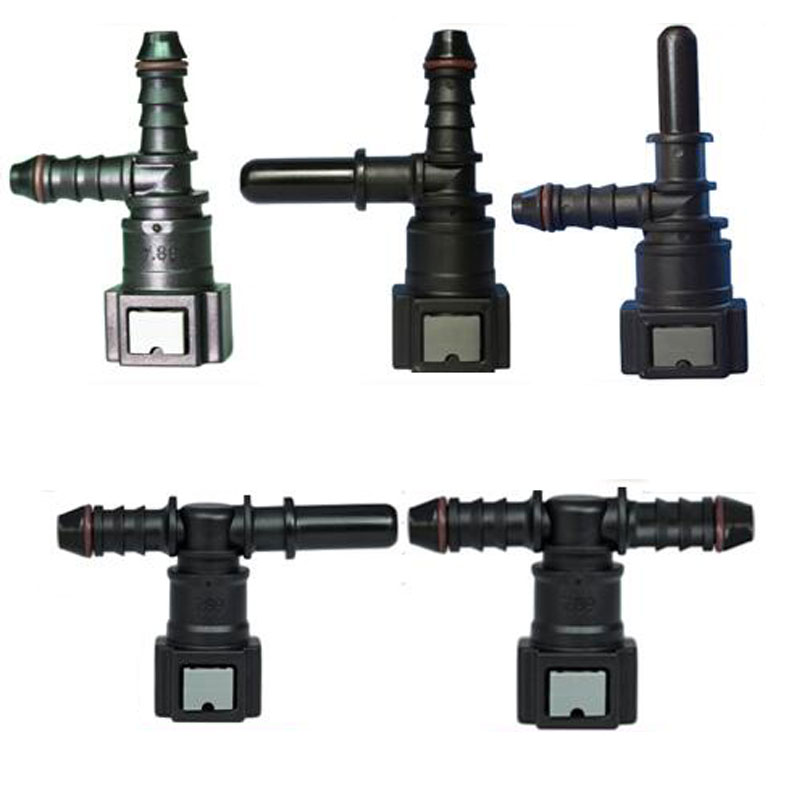 7.89 ID6 series Car fuel connector quick-release fitting male female hose connector for fuel/methanol/ethanol/urea tube 5pcs