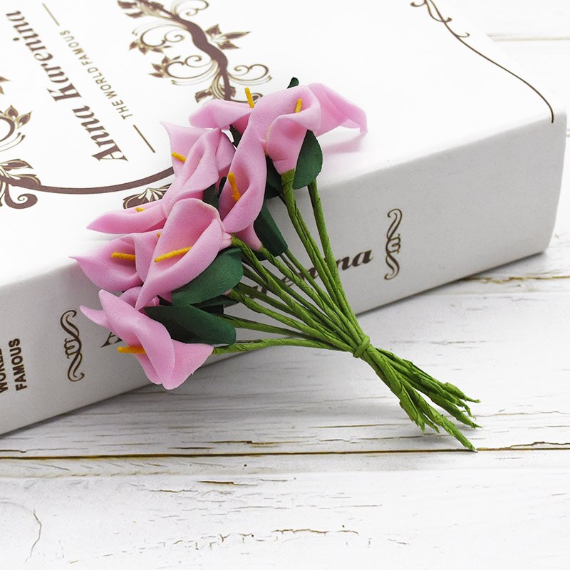 12Stck Knstliche Blumen Mini Schaum Calla Blumens...  Grandado