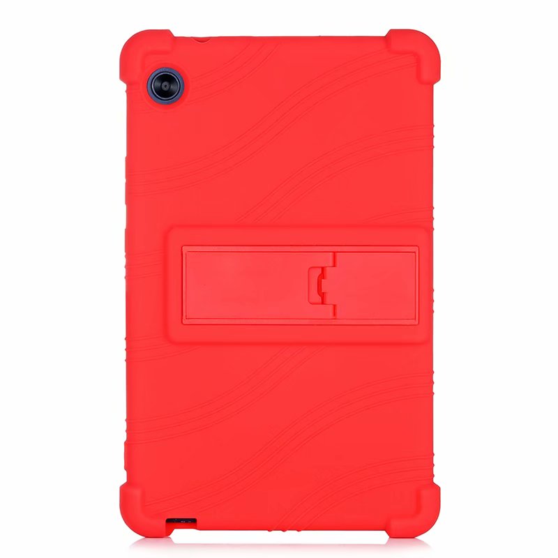 Para Huawei MatePad T8 funda de silicona MatePad T 8 pulgadas KOB2-L09 Kobe2-L03 soporte de cubierta antigrietas: Rojo