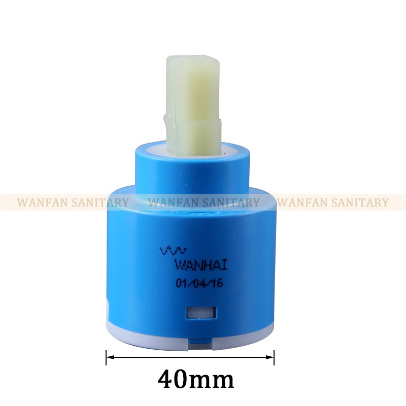 35mm/40mm Keramische Cartridge Kraan Cartridge Mixer Lage Koppel Kraan Accessoires Rotatie Flat Base 7138: 40mm