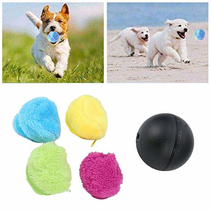Dog Cat Pet Interactive Toy Mop Robot Ball Practical Magic Toy Nontoxic Safe Automatic Roller Ball Magic