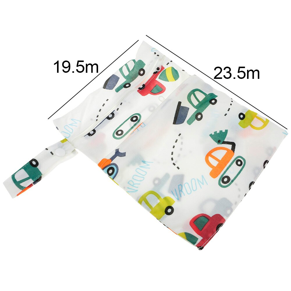 1 Pcs Diaper storage bag diaper bag washable baby 19.5*23.5 cm zipper deodorant practical
