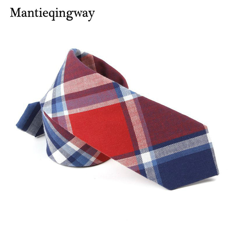 Corbatas de lazo a cuadros de 6cm estilo inglés para hombres y mujeres corbatas para boda Formal Wear Business Suit corbatas de algodón flaco: 16