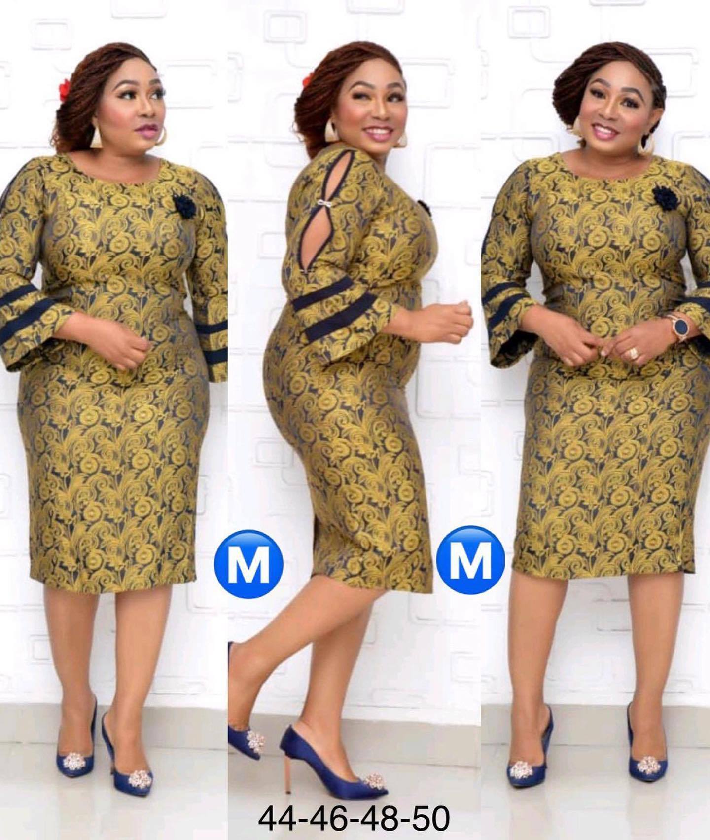 Herfst Mode Afrikaanse Vrouwen O-hals Polyester Plus Size Midi Jurk Afrikaanse Kleding Afrikaanse Jurken Voor Vrouwen 2XL-6XL