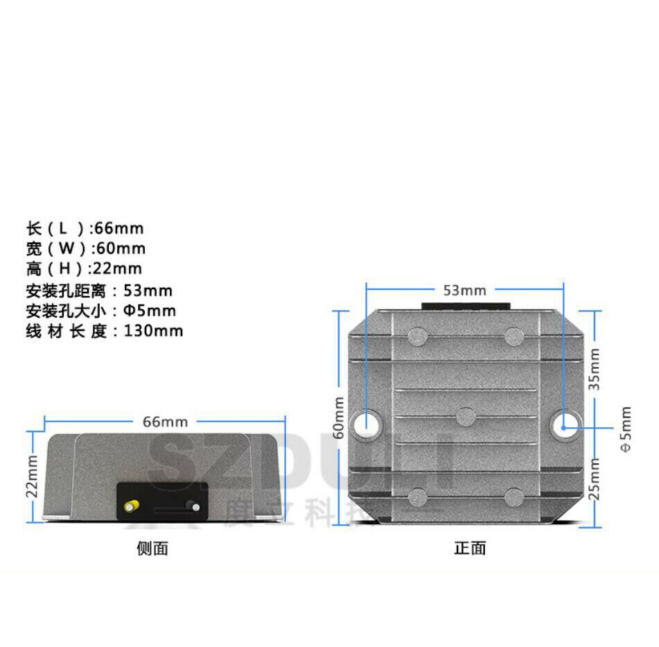 Bilradio högtalare  (5-32v) to 12v 1a dc spänningsregulator stabilisator boost power converter modul flyg aluminium