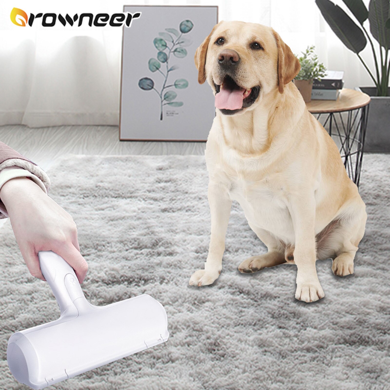 Twee-weg Lint Steken Roller Abs Nylon Pet Hair Remover Gehumaniseerd Handvat Draagbare Kat Oor Tapijten Reinigen Kleding tool