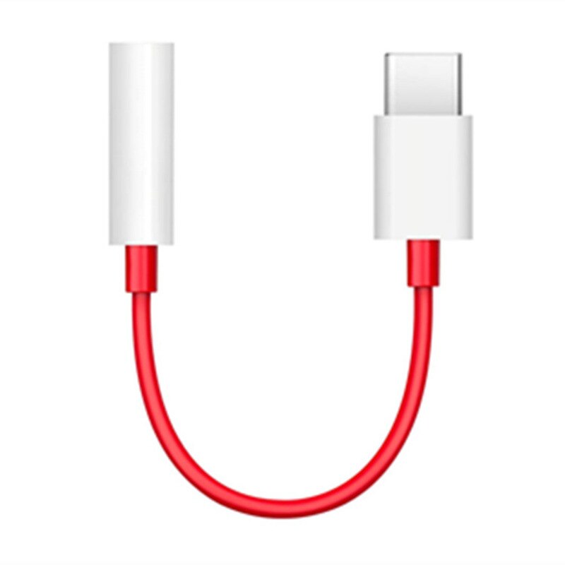 Original pour Oneplus 6T 7 Pro Usb Type C à 3.5mm adaptateur de prise pour écouteurs Aux Audio pour One Plus 1 + 6t Usb-c câble de convertisseur de musique