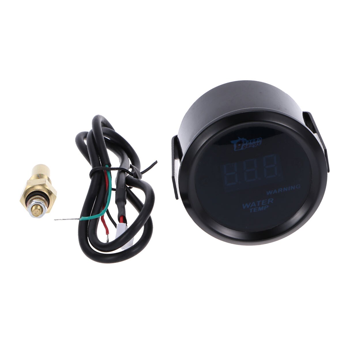 Jauge de température d'eau numérique LED, 1 pièce, 2 pouces, 52mm, noir, pour voiture