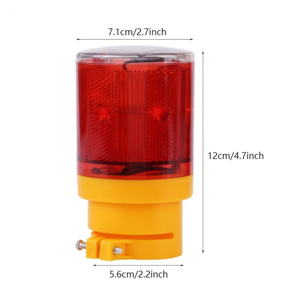 Luz de advertencia Solar roja y amarilla, luces LED de navegación, Flash de emergencia para barco, lámpara de alarma de iluminación para Advertencia de tráfico