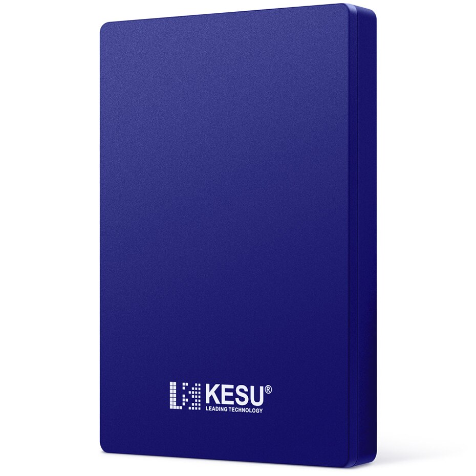 Kesu hdd 2.5 -tommers bærbar ekstern harddisk 250gb 320gb 500gb 1tb usb 3.0 lagringskompatibel til pc mac stasjonær macbook: Blå / 500gb