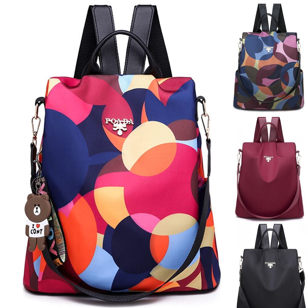 4Styles Anti-theft Women Swimming Backpacks Ladies Large Capacity Swimbag Waterproof Oxford Backpacks