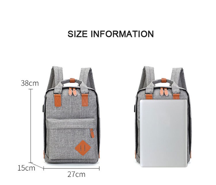 Männer Rucksack Tasche reise Rucksack Laptop Rucksack Computer Taschen Hohe Schule Schüler Hochschule Studenten USB Ladung 3 Stück