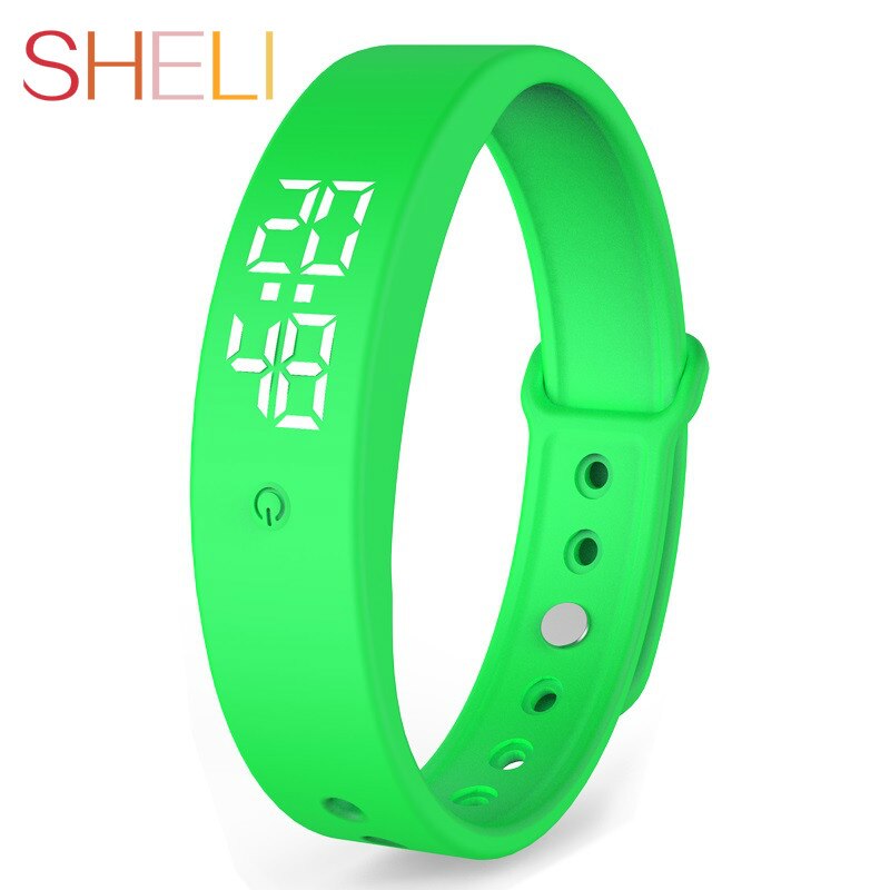 Smart Horloge Body Temperatuur Smartwatch Waterdichte Precieze Display Intelligente Trillingen Herinnering Monitoring Smart Polsband: GREEN