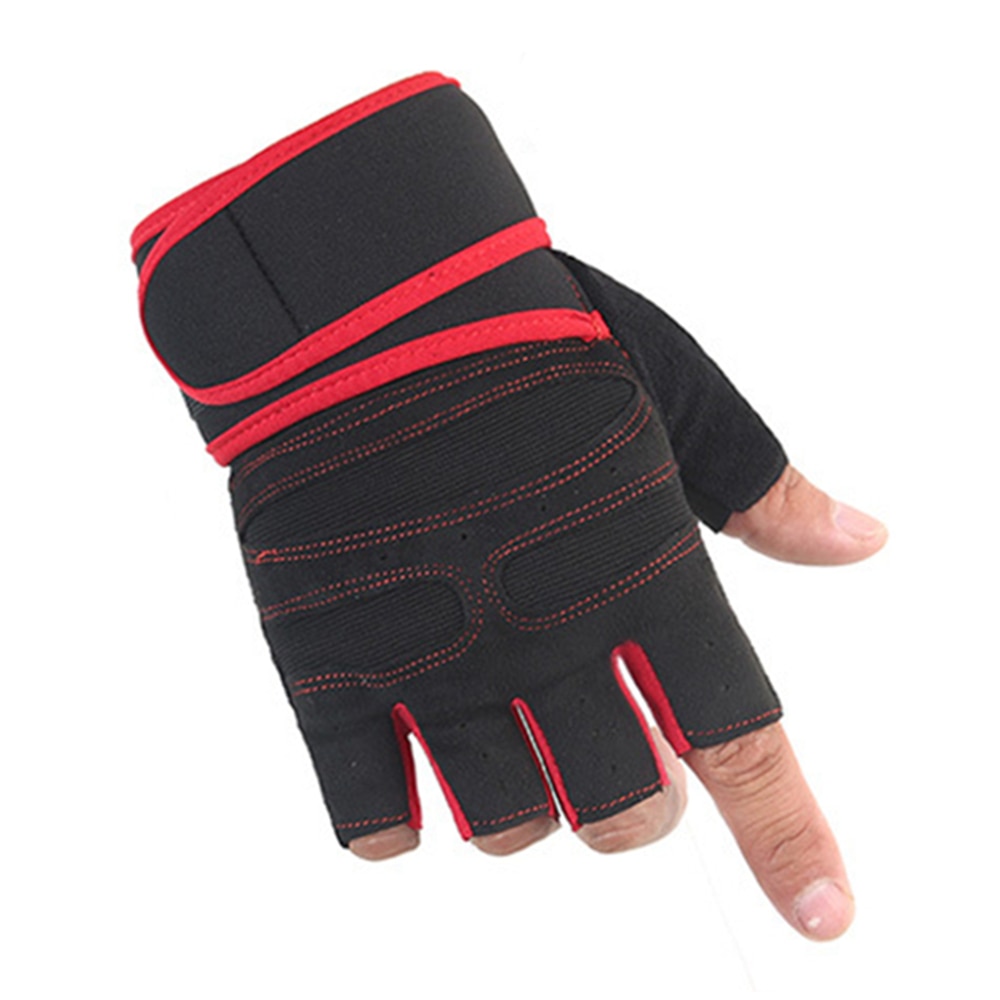 Halvfinger treningsstudio hansker tungvekt sportsøvelse vektløftehansker kroppsbygging trening trening sport Fitness hansker