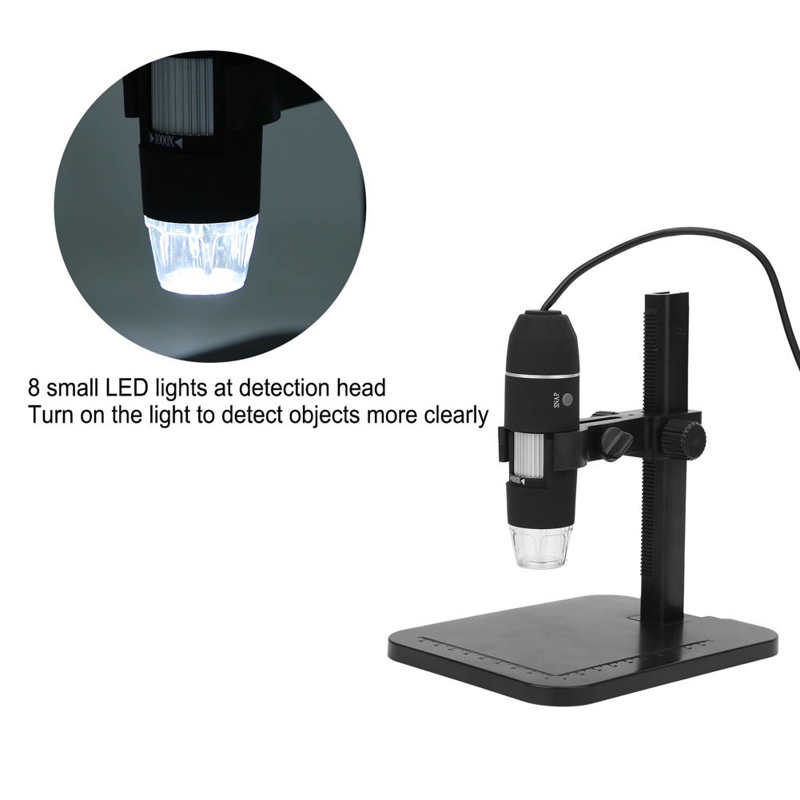 1000X Microscope USB Microscope 1000X HD Electron Endoscope Zoom Camera Magnifier Portable Handheld 10MP 8LED 5V